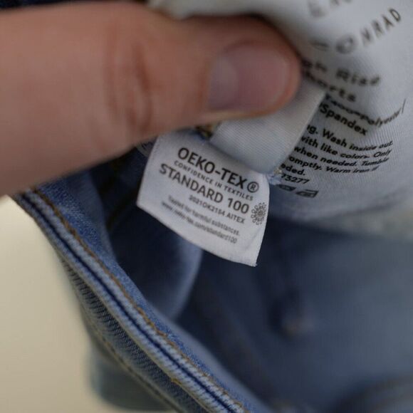 Lauren Conrad High Rise Light Blue Denim‎ Shorts 2 27/5 Oeko Tex - Picture 6 of 6